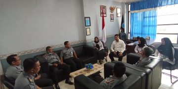 Kepala BNNK Tanjungpinang Kombes Pol Abdul Hafidz menerima kunjungan kerja Kepala lapas narkotika klas IIA, lapas Umum Klas IIA, rumah tahanan klas I dan balai pemasyarakatan klas IIA Tanjungpinang di ruangan kerjanya