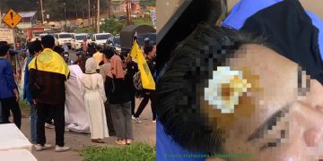 Tangkap layar video kericuhan PBAK UIN STS Jambi dan kondisi korban (ist)