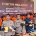 Ekspose hasil operasi ini dipimpin Dirresnarkoba Polda Jambi Kombes Pol Dewa Made Palguna bersama Karo Ops Kombes Pol M Edi Faryadi