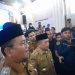 Gubernur Jambi Al Haris, Wali Kota Jambi Maulana saat membikan keterangan resmi terkait pembangunan stockpile dan underpass jalan batu bara PT SAS