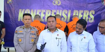Dirreskrimsus Polda Jambi Kombes Pol Taufik Nurmandia menjelaskan pengungkapan tambang emas ilegal