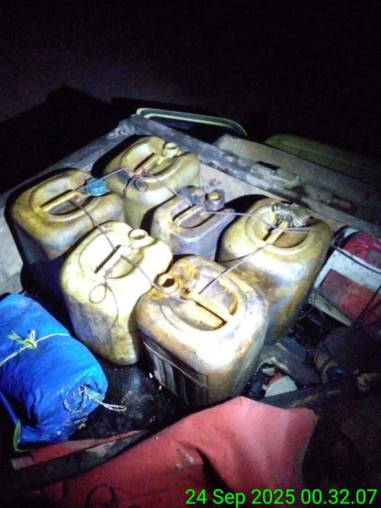Penampakan gerigen hasil illegal tapping yang melibatkan okmum polisi di Jambi