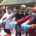 Barang bukti berupa narkotika jenis sabi dimusnahkan dengan cara diblender yang dicampur diterjen