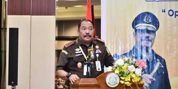 Kajati Jambi Sugeng Hariadi saat memberikan sambutan