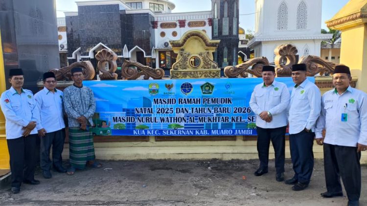 NATARU : Peresmian Masjid Nurul Wathon Al Mukhtar di Kelurahan Sengeti, Muaro Jambi, sebagai Masjid Ramah Pemudik Natal 2025 dan Tahun Baru 2026 oleh Kakanwil Kemenag Provinsi Jambi
