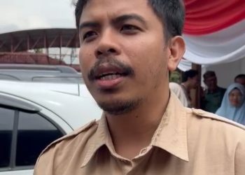 Ketua Bidang Advokasi Walhi Jambi, Eko Wahyudi, memberikan keterangan terkait rencana jalan khusus dan stokpile batubara