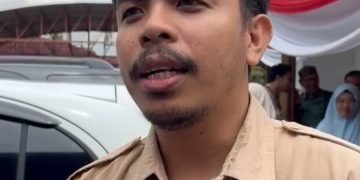 Ketua Bidang Advokasi Walhi Jambi, Eko Wahyudi, memberikan keterangan terkait rencana jalan khusus dan stokpile batubara