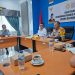 RAPAT : Kepala BP3MI Kalimantan Utara Kombes Pol Andi Muhammad Ikhsan (Baju putih) memimpin rapat koordinasi lintas instansi terkait persiapan kedatangan ratusan PMI deportasi dari Malaysia