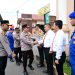 KUNJUNGAN : Wakapolda Jambi Brigjen Pol Benny Ali tiba di Mapolres Tanjung Jabung Barat dan disambut langsung Kapolres AKBP Maulia Kuswicaksono beserta jajaran