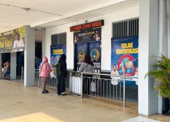 PINDAH : Suasana halaman lapas Klas II Jambi