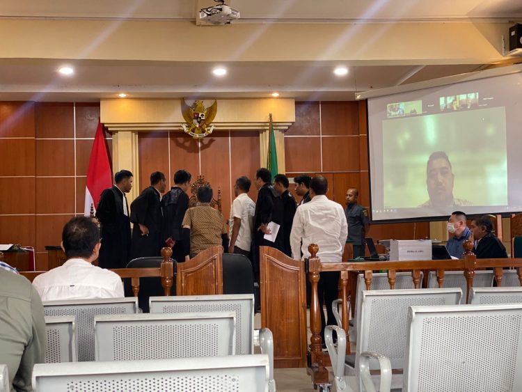 SIDANG : Sidang lanjutan PT PAL di Pengadilan Tipikor Jambi dengan agende pemeriksaan saksi