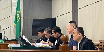 PAKBRIK SITAAN: Sidang perkara dugaan korupsi fasilitas kredit investasi dan modal kerja Bank BNI dengan barang bukti pabrik kelapa sawit PT PAL yang kini menjadi sorotan publik