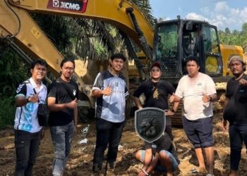 DITANGKAP : Salah satu tersangka kasus PETI yang diamankan jajaran Polres Bungo saat operasi penertiban di Dusun Baru, Kecamatan Pelepat (Humas Polres Bungo)