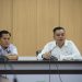 KETERBUKAAN INFORMASI : Ketua DPRD Kota Jambi Kemas Faried Alfarelly (kanan) menerima silaturahmi Ketua PWI Kota Jambi Irwansyah (kiri) beserta jajaran pengurus periode 2026–2029 di ruang kerjanya